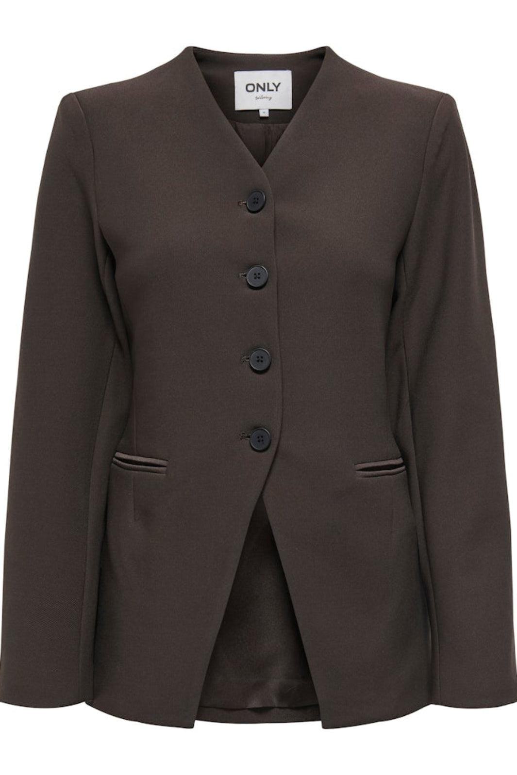 Only - Onllamina Life L/S Fit Blazer Tlr - 4880873 Mulch Blazere 