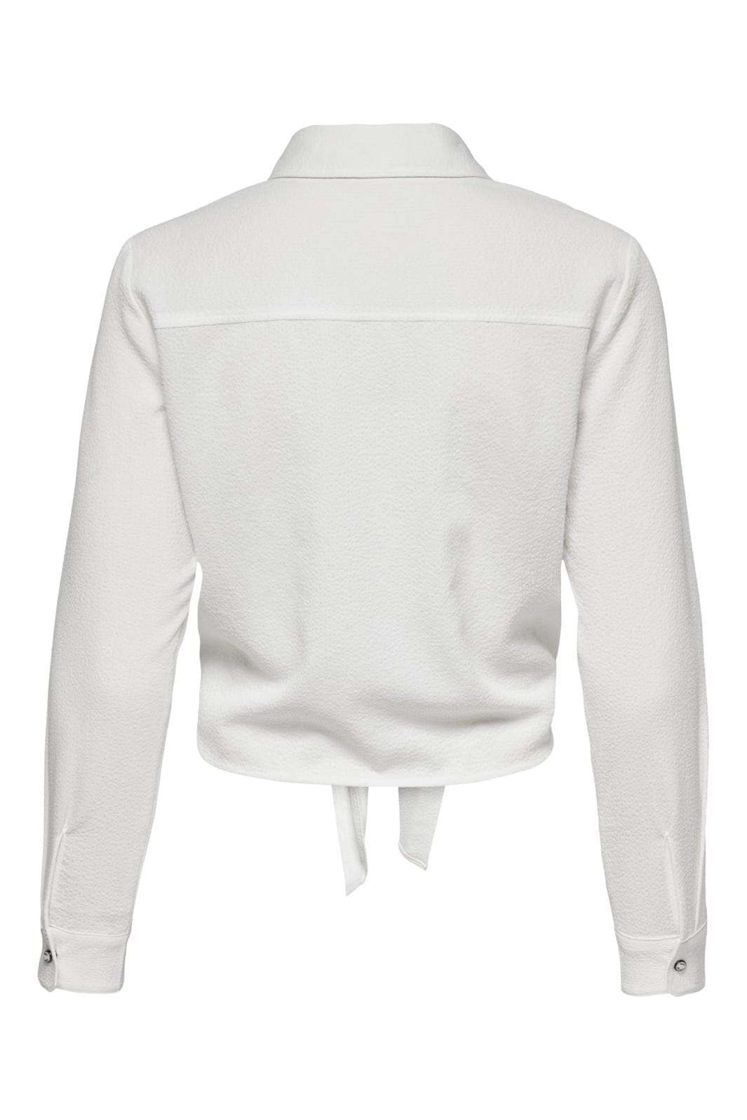 Only - Onllecey Ls Knot Shirt - 3269482 Cloud Dancer