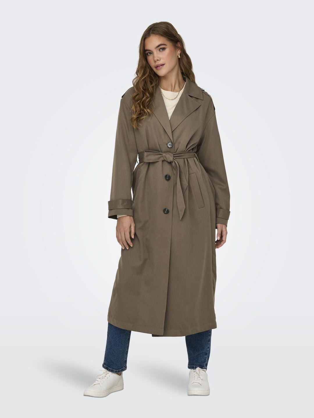 Only - Onlline X-Long Trenchcoat - 3504617 Walnut