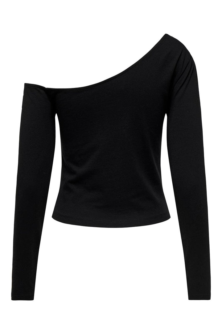 Only - Onllive Love Life L/S Oneshoulder Topjrs - 4710675 Black