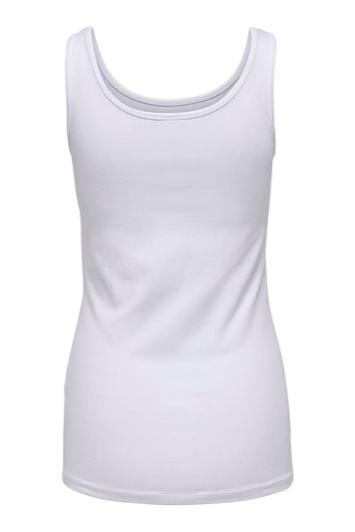 Only - Onllive Love S/L Tank Top - 1912221 White