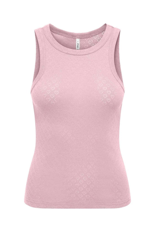 Only - Onlmadison Tank Top Box - 5081554 Pale Lilac Heart Pointelle