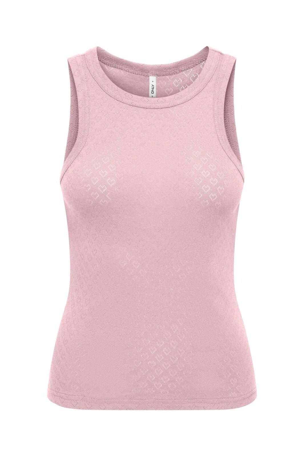 Only - Onlmadison Tank Top Box - 5081554 Pale Lilac Heart Pointelle