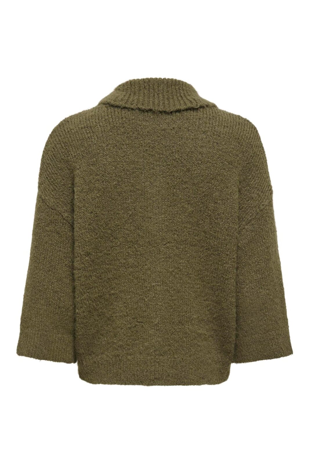 Only - Onlmaggie 3/4 Wide Zip Cardi Cc Knt - 5061086 Beech Melange/Silver Zipper