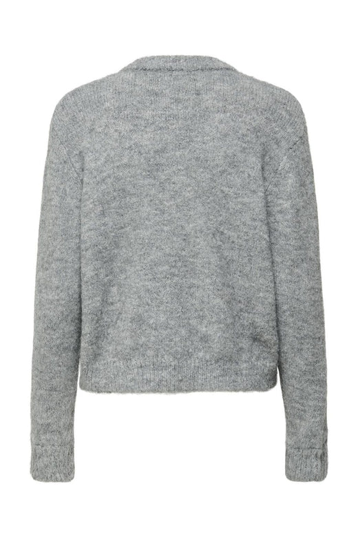 Only - Onlmaggie Life Ls Button Cardigan Cc Knt - 4802268 Light Grey Melange