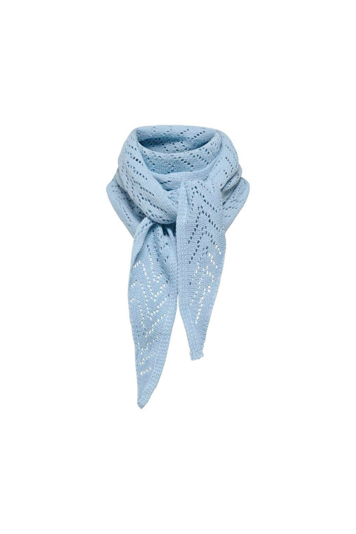 Only - Onlmarie Pointelle Triangle Scarf Cc Acc - 5034346 Cashmere Blue