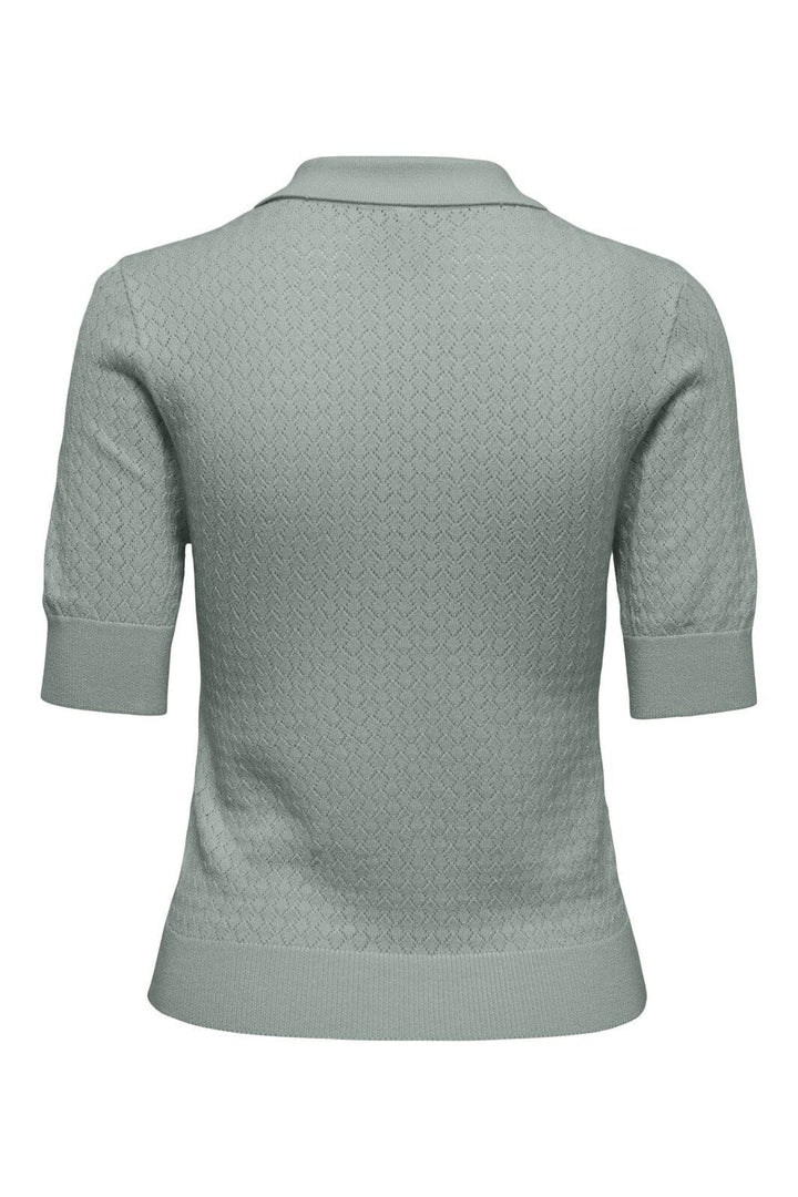 Only - Onlmeddi Life Ss Structure Polo Cc Knt - 4981787 Jadeite Dtm Button/Needledrop