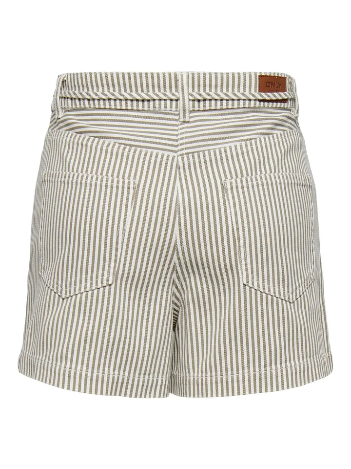 Only - Onlnaomi Stripe Shorts - 4907786 Winter Twig White Shorts 
