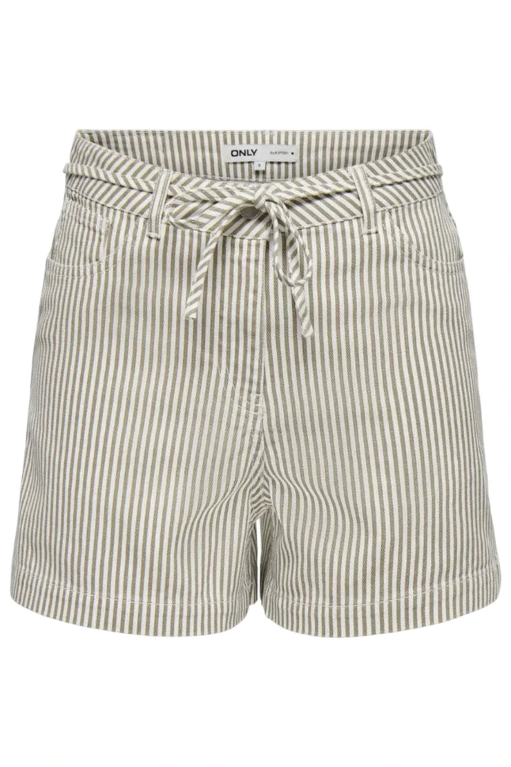 Only - Onlnaomi Stripe Shorts - 4907786 Winter Twig White Shorts 