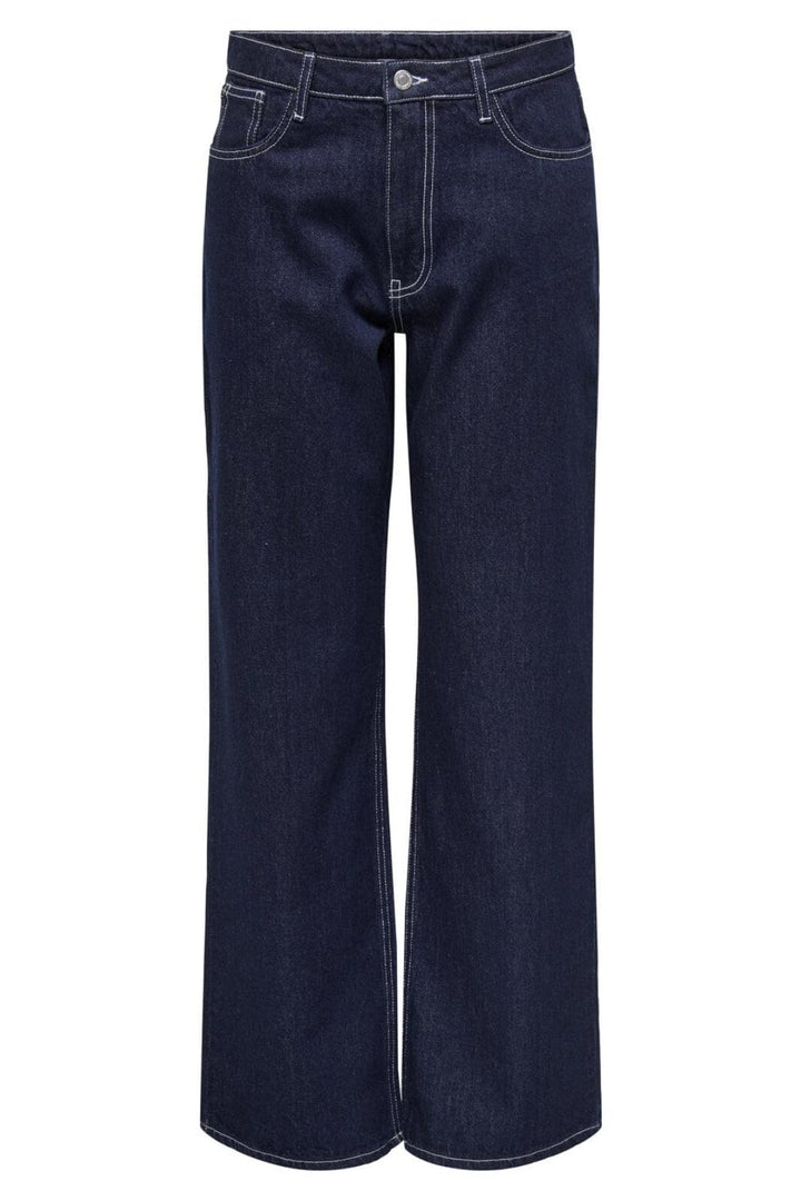 Only - Onlnehva Solid Wide Azg - 4608298 Dark Blue Denim