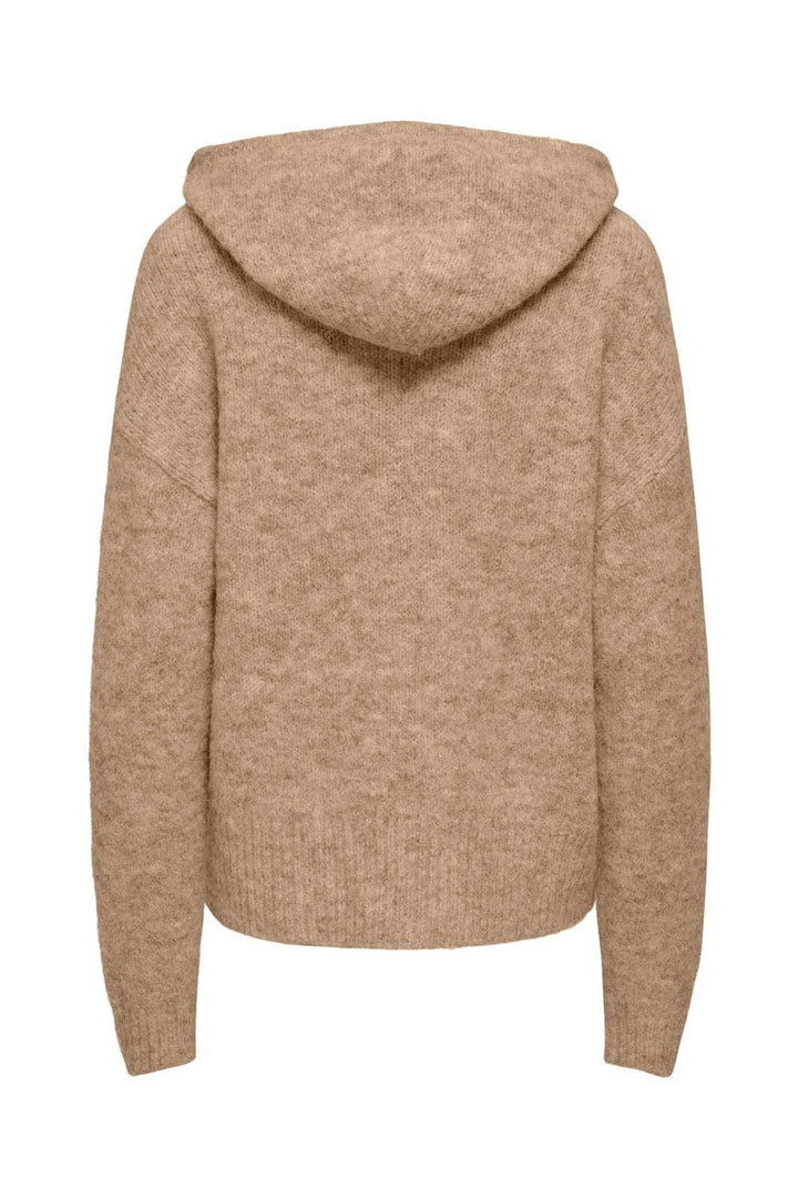 Only - Onlnellie Ls Hoodie Cc Knt - 5100926 Cornstalk Melange