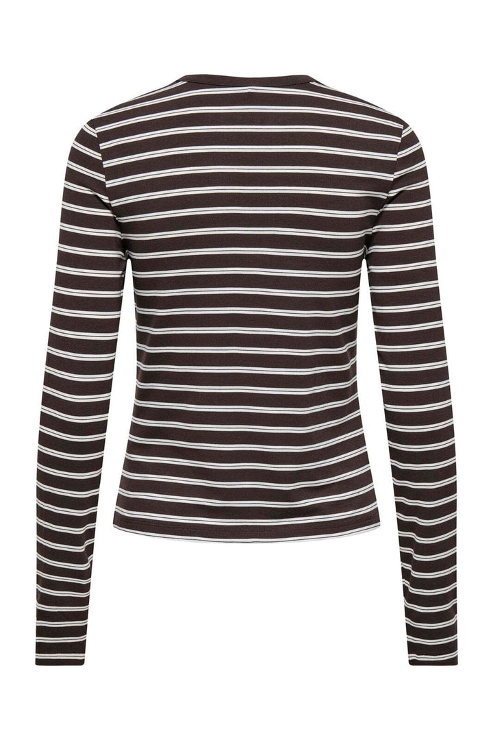 Only - Onlnina L/S Top - 5120993 Coffee Bean Cloud Dancer