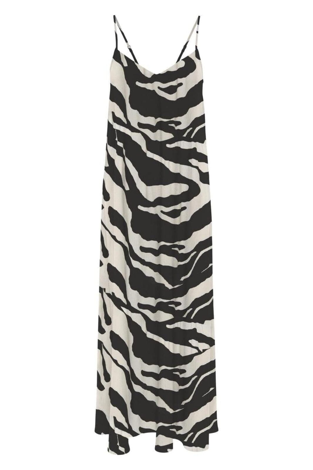 Only - Onlnova Life Vis Roxy Long Dress - 4759148 Black 644 Refined Zebra