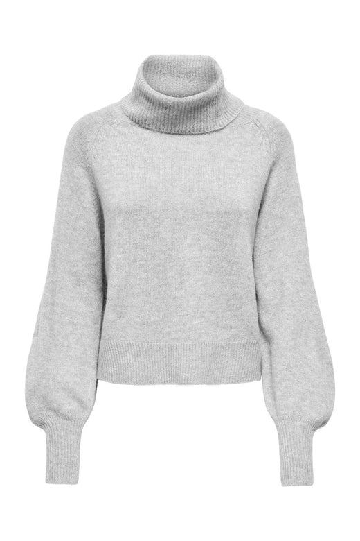 Only - Onlolivia Ls Roll Neck Cc Knt - 5101221 Light Grey Melange