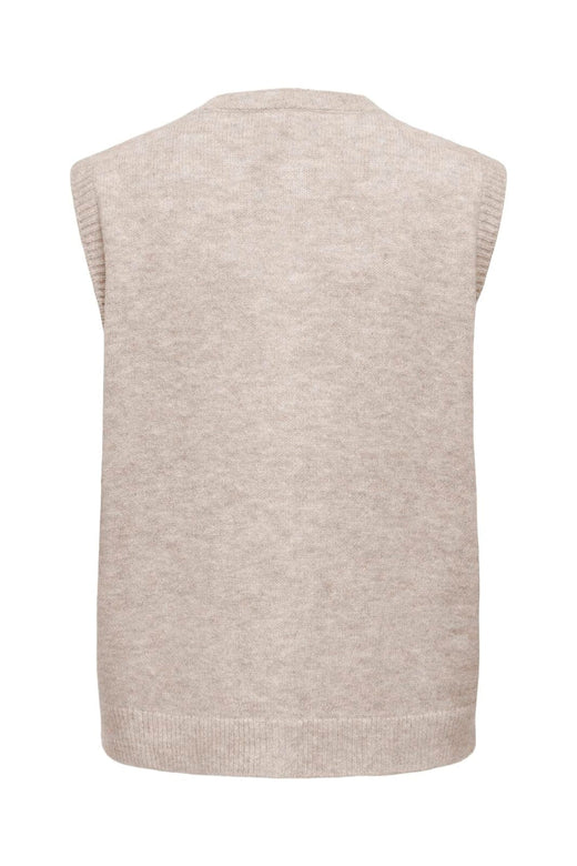 Only - Onlolivia Sl Button Vest Cc Knt - 5101156 Humus Melange/Dtm Button