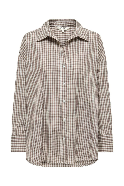 Only - Onloregon Alva Ls Reg Shirt - 5191837 Sandshell Brown
