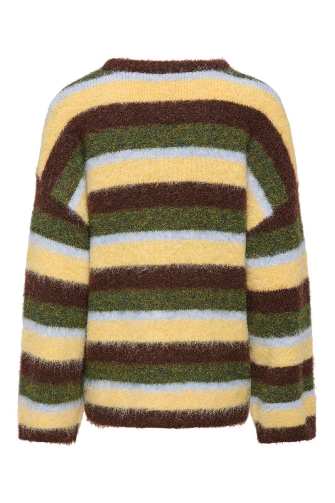 Only - Onlperil Life Ls O-Neck Knt - 5020827 Pinecone Olive Branch/Windsurfer/Sunlight