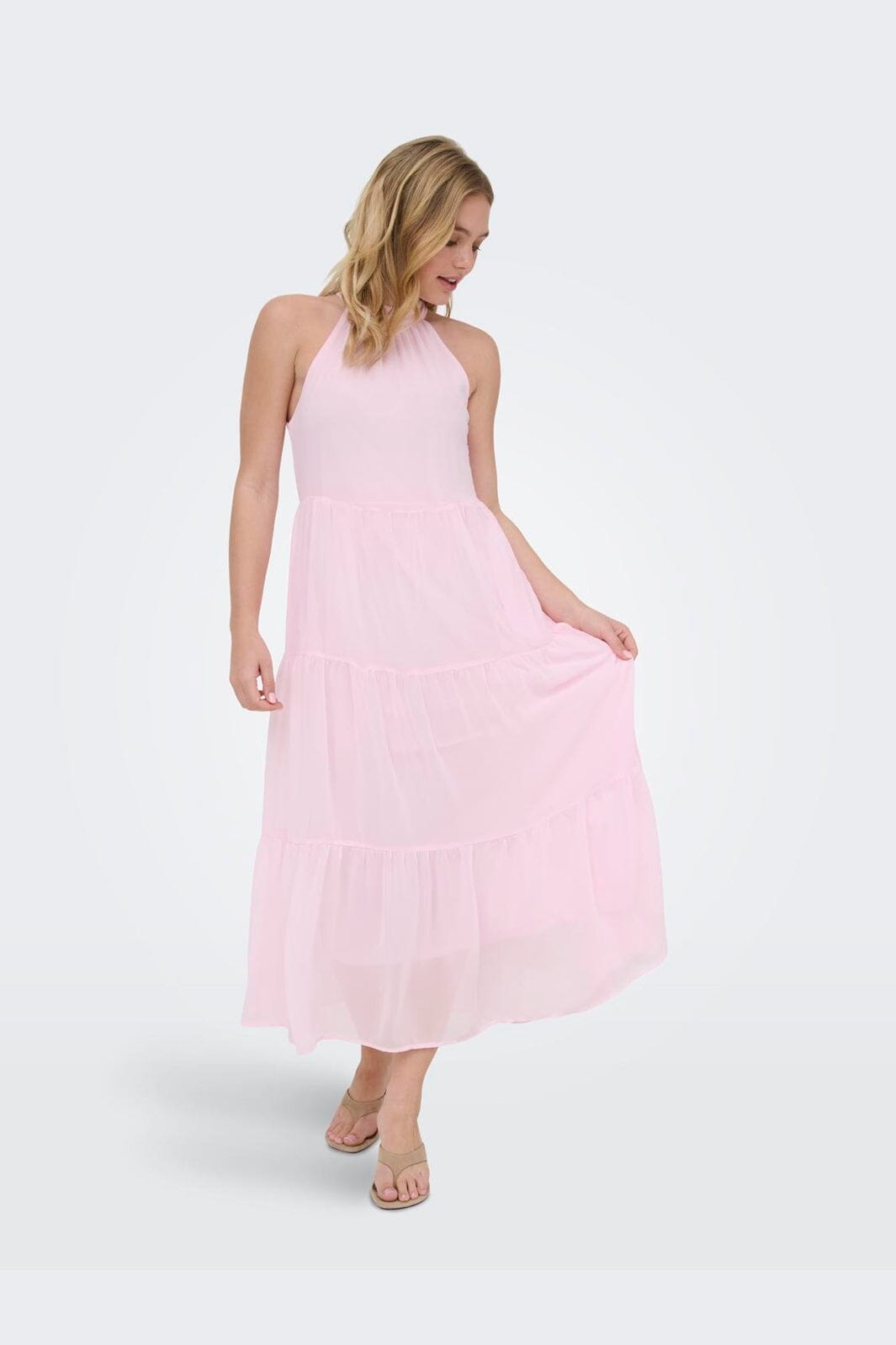 Only - Onlpetra Life Halter Neck Dress - 5092070 Cherry Blossom