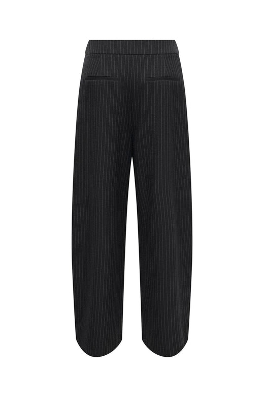 Only - Onlpinya Pleat Barrel Pant Tlr - 5205663 Black Cloud Dancer Pinstripes