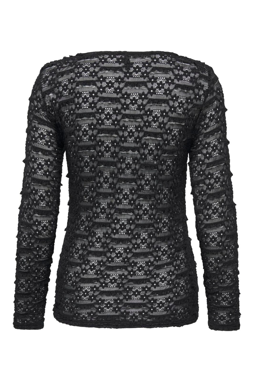 Only - Onlpita L/S Lace Top - 5212132 Black