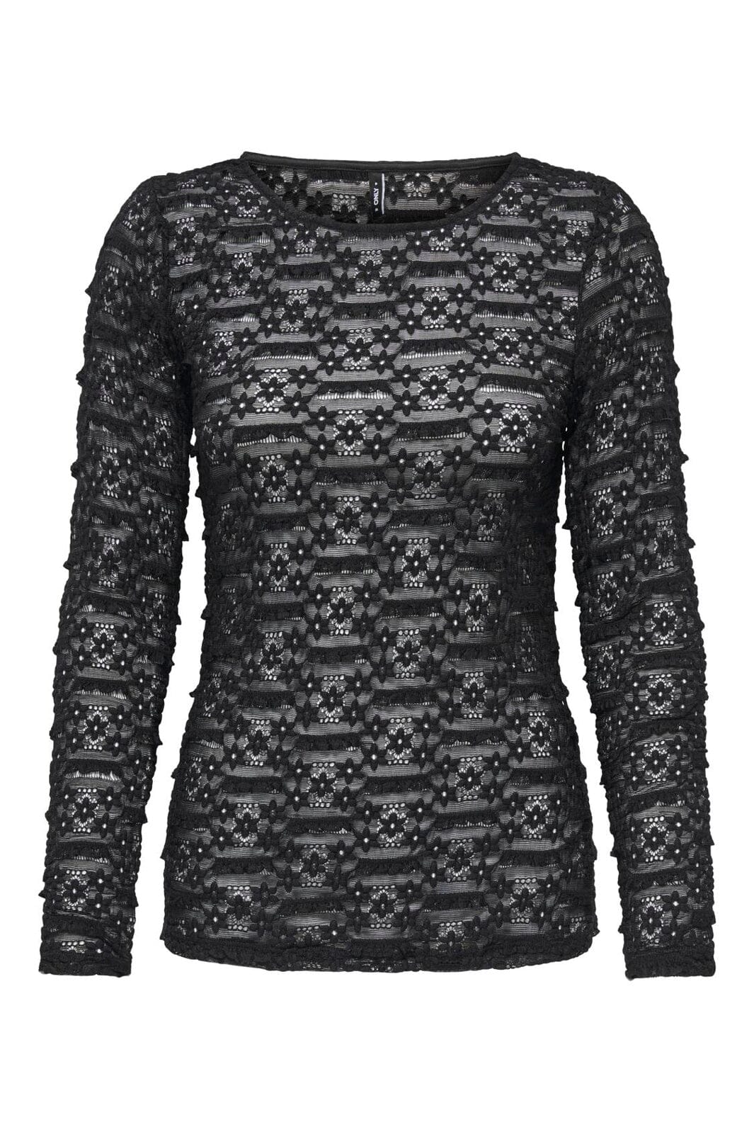 Only - Onlpita L/S Lace Top - 5212132 Black