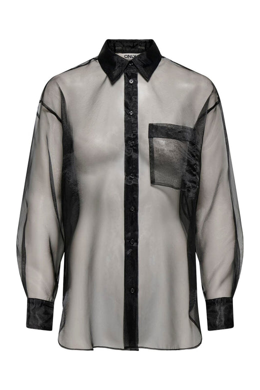 Only - Onlpraia L/S Button Shirt - 5117097 Black
