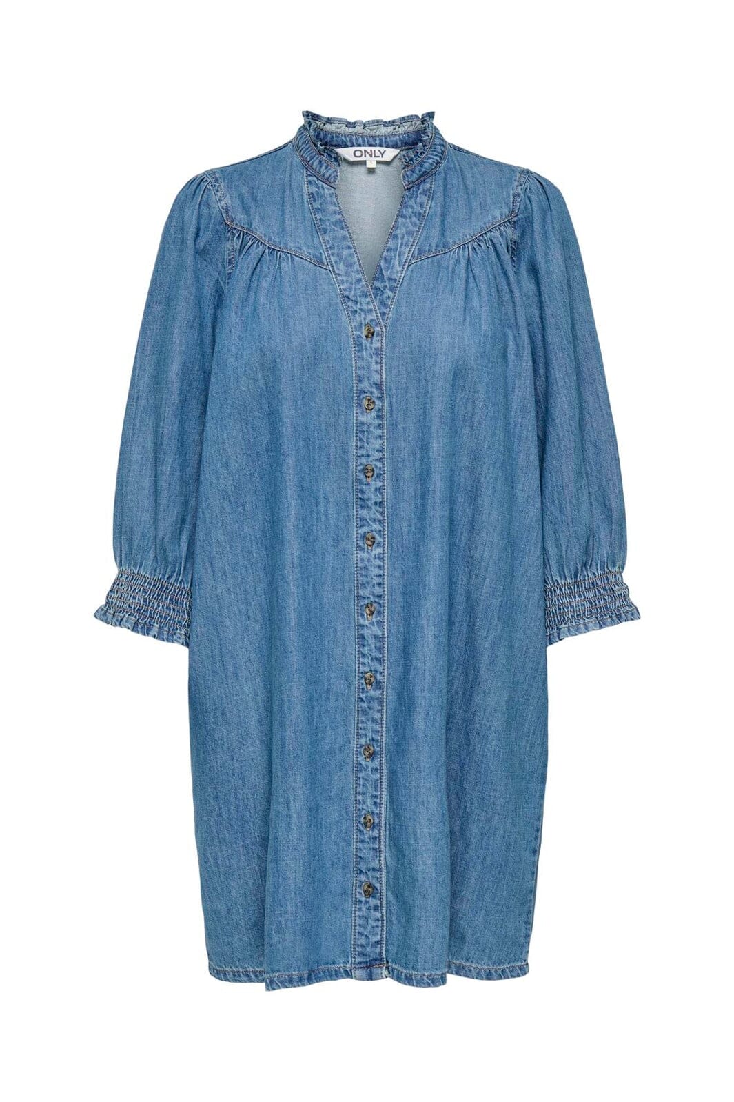 Only - Onlraya 3/4 Dress Akm - 4902960 Medium Blue Denim