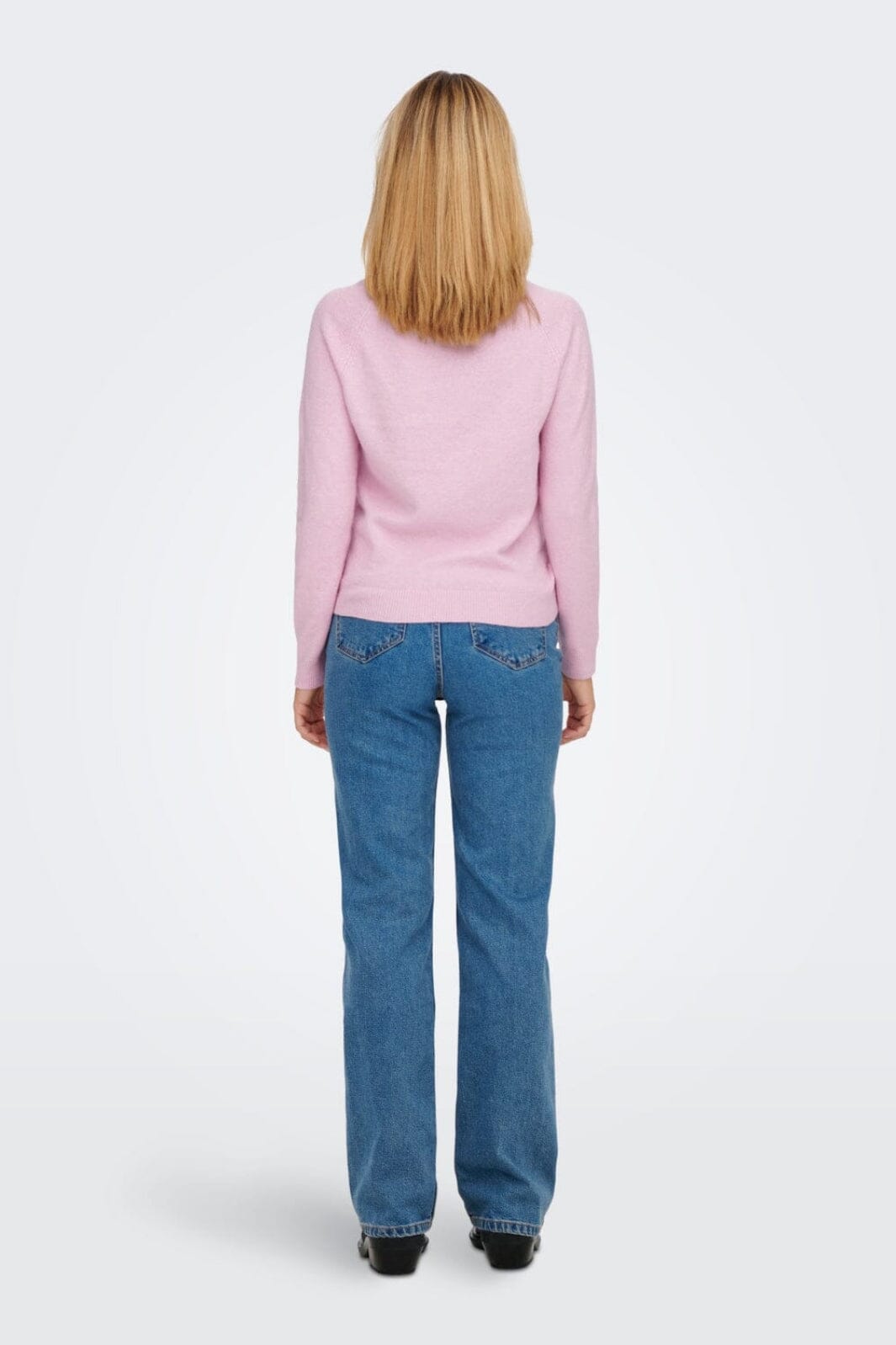 Only - Onlrica Life L/S Pullover Knt - 4043939 Pastel Lavender W. Melange