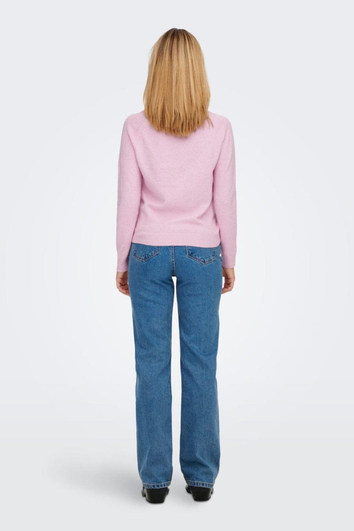 Only - Onlrica Life L/S Pullover Knt - 4043939 Pastel Lavender W. Melange