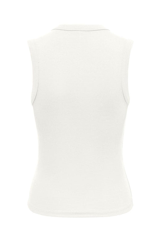 Only - Onlriley S/L V Neck Top - 5252844 Cloud Dancer