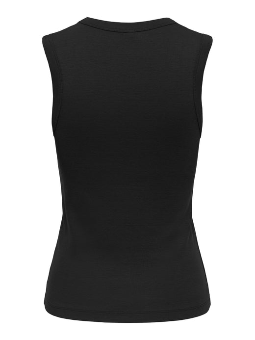 Only - Onlrina V-Neck Tank Top S/L - 5164855 Black Toppe 