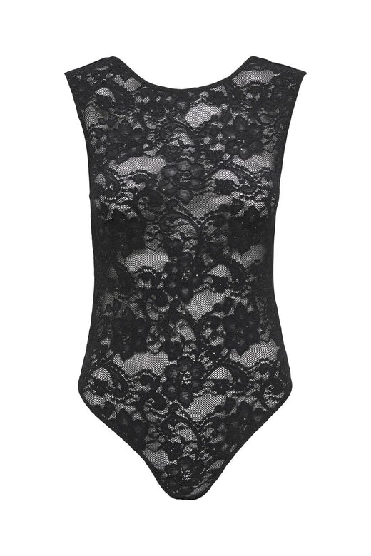 Only - Onlsafina Glitter Lace Body Acc - 4863376 Black