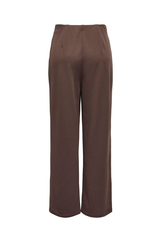 Only - Onlsania Button Wide Pant Cc - 4923436 Chocolate Martini