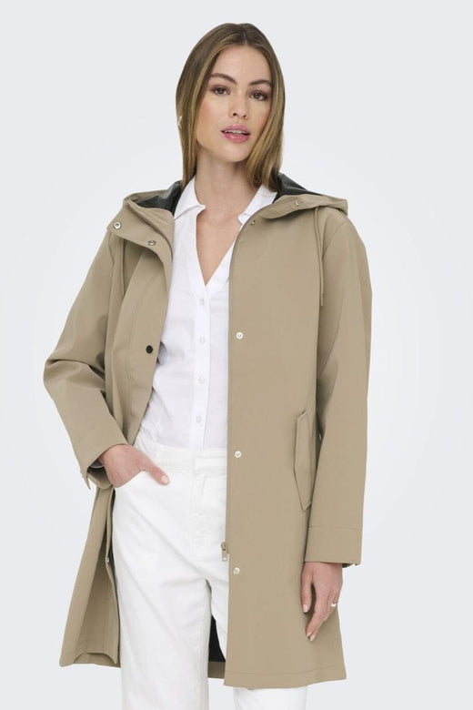 Only - Onlsia Raincoat - 4887233 Silver Mink