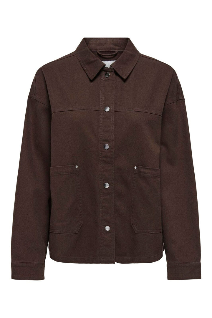 Only - Onlsierra Twill Jacket - 5048520 Chicory Coffee