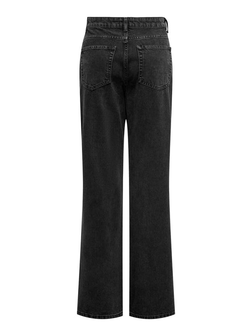 Only - Onlsilje Straight Wide Blk - 4463637 Washed Black