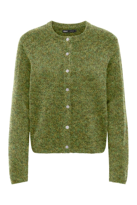 Only - Onlsimoni L/S O-Neck Cardigan Knt - 5112879 Forest Night Melange