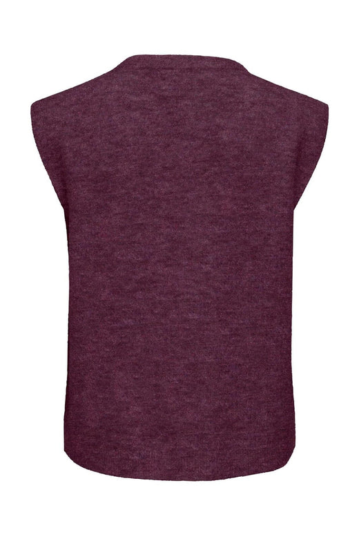Only - Onlsimoni Vest Knt - 5111356 Mauve Wine Melange