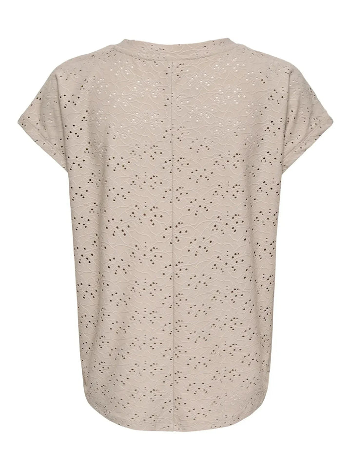 Only - Onlsmilla Life S/S Top - 4991258 Chateau Gray T-shirts 