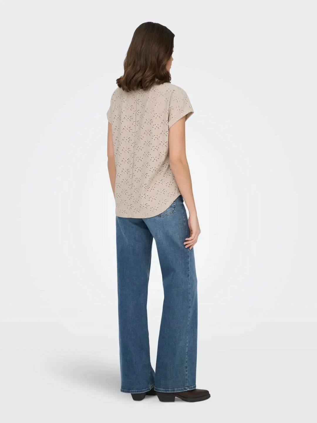 Only - Onlsmilla Life S/S Top - 4991258 Chateau Gray T-shirts 