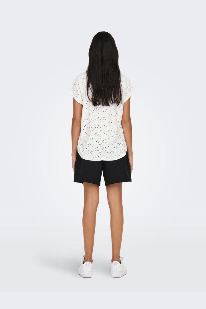 Only - Onlsmilla S/S Top - 3623088 Cloud Dancer