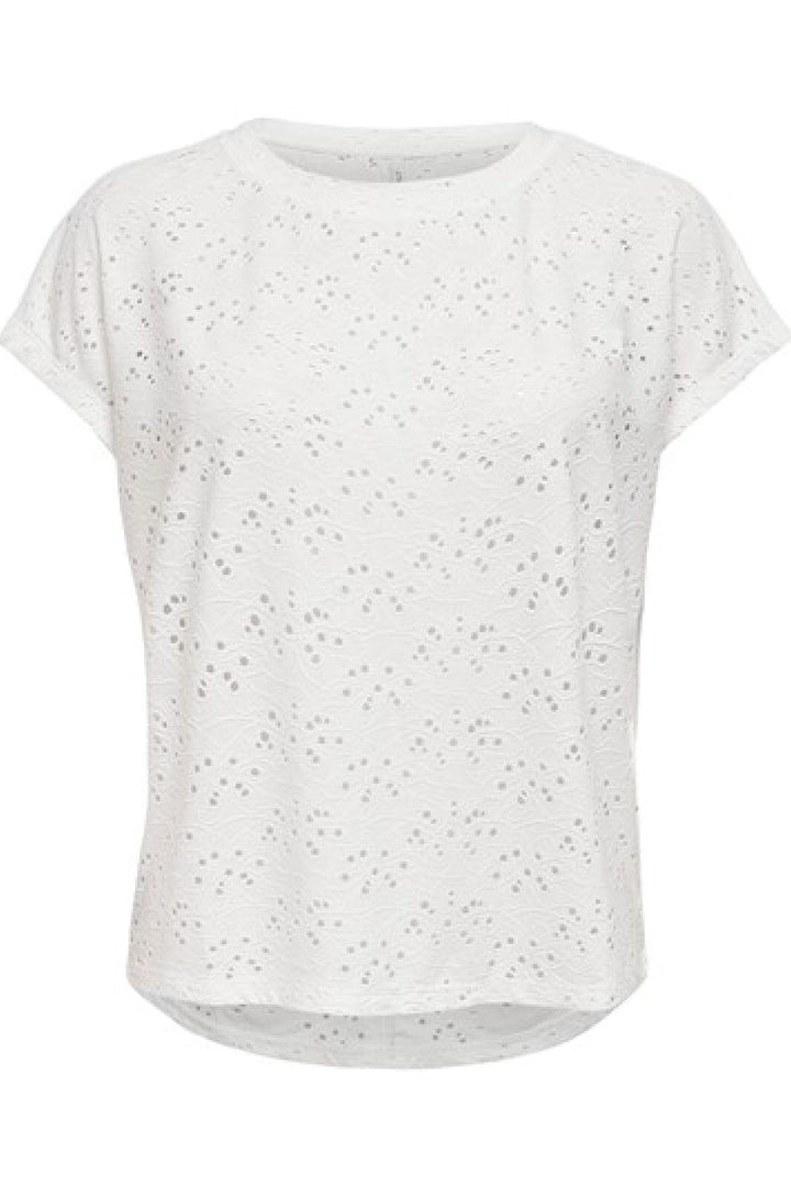 Only - Onlsmilla S/S Top - 3623088 Cloud Dancer