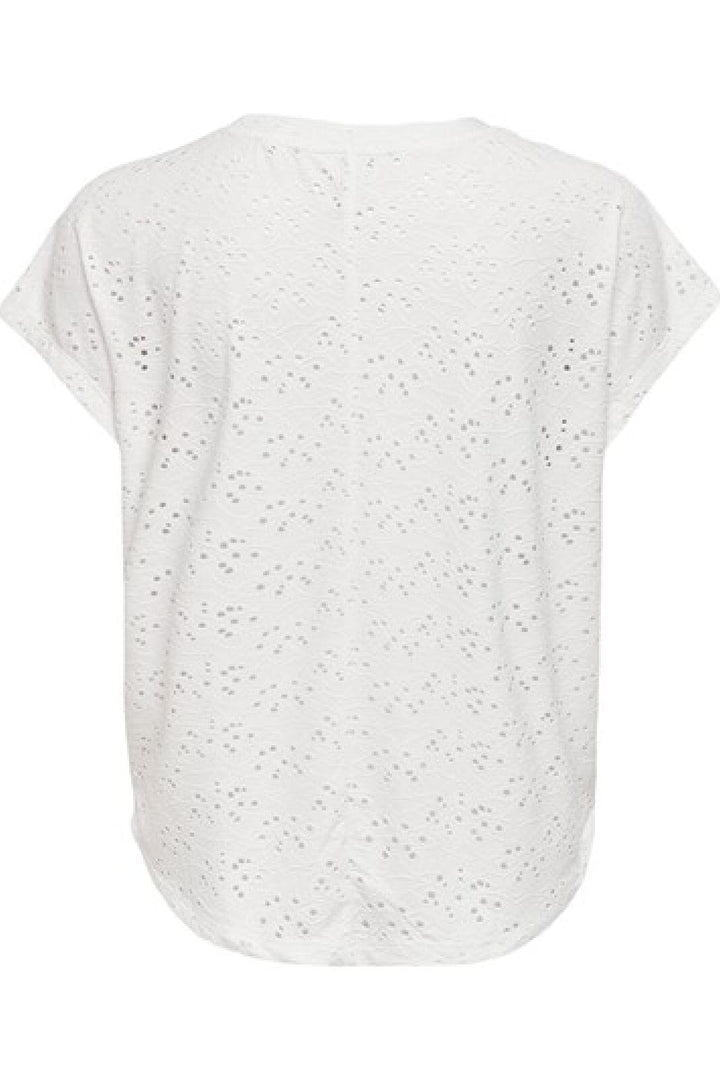 Only - Onlsmilla S/S Top - 3623088 Cloud Dancer