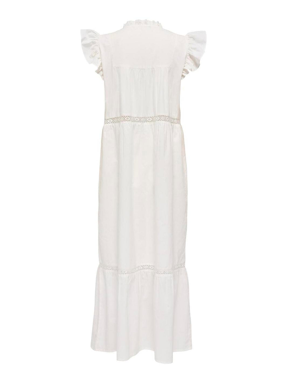 Only - Onlsunny Capsl Frill Dress - 4886732 Cloud Dancer