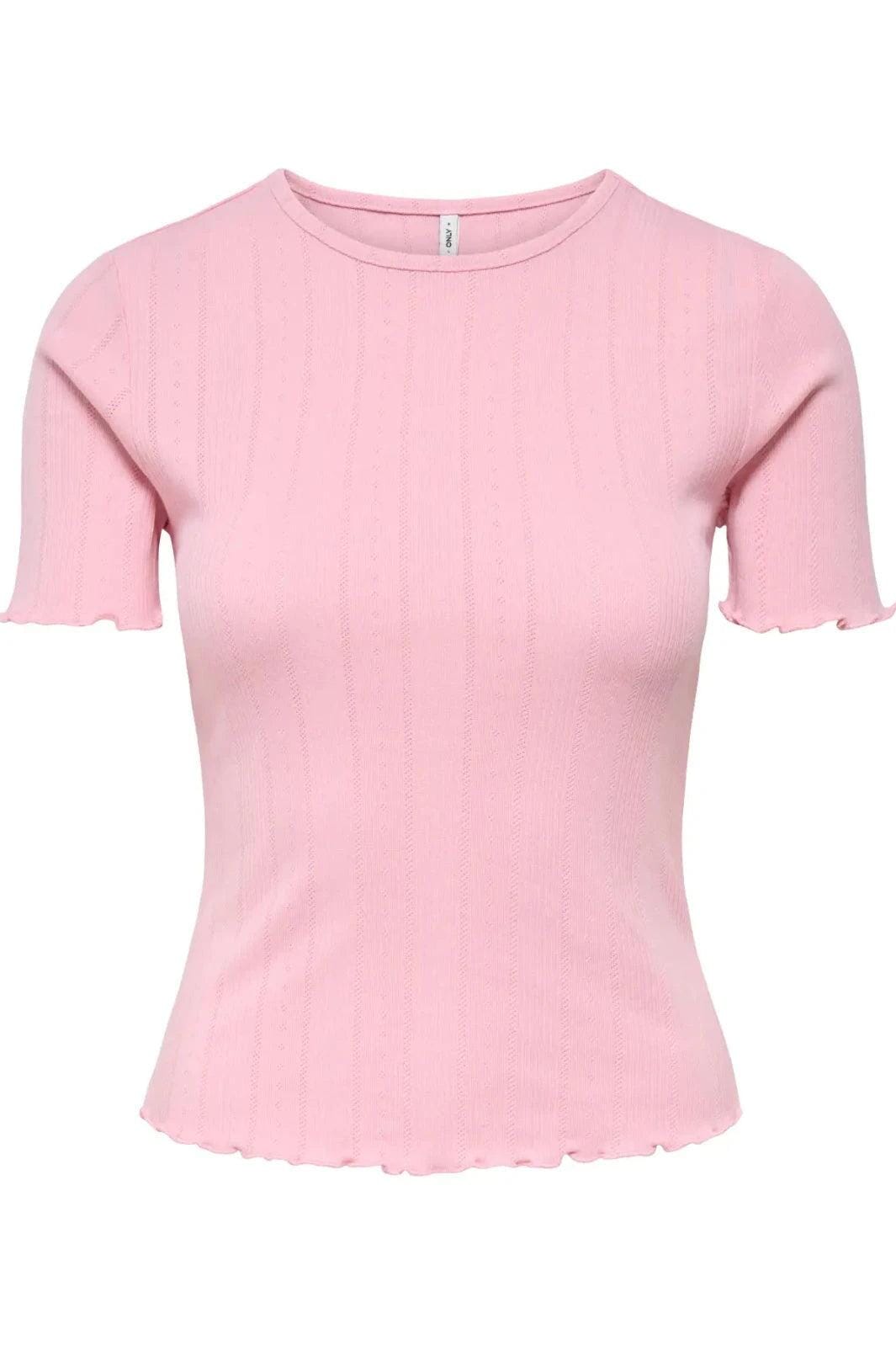 Only - Onltenna Life O-Neck S/S Top - 4941403 Romance Rose T-shirts 