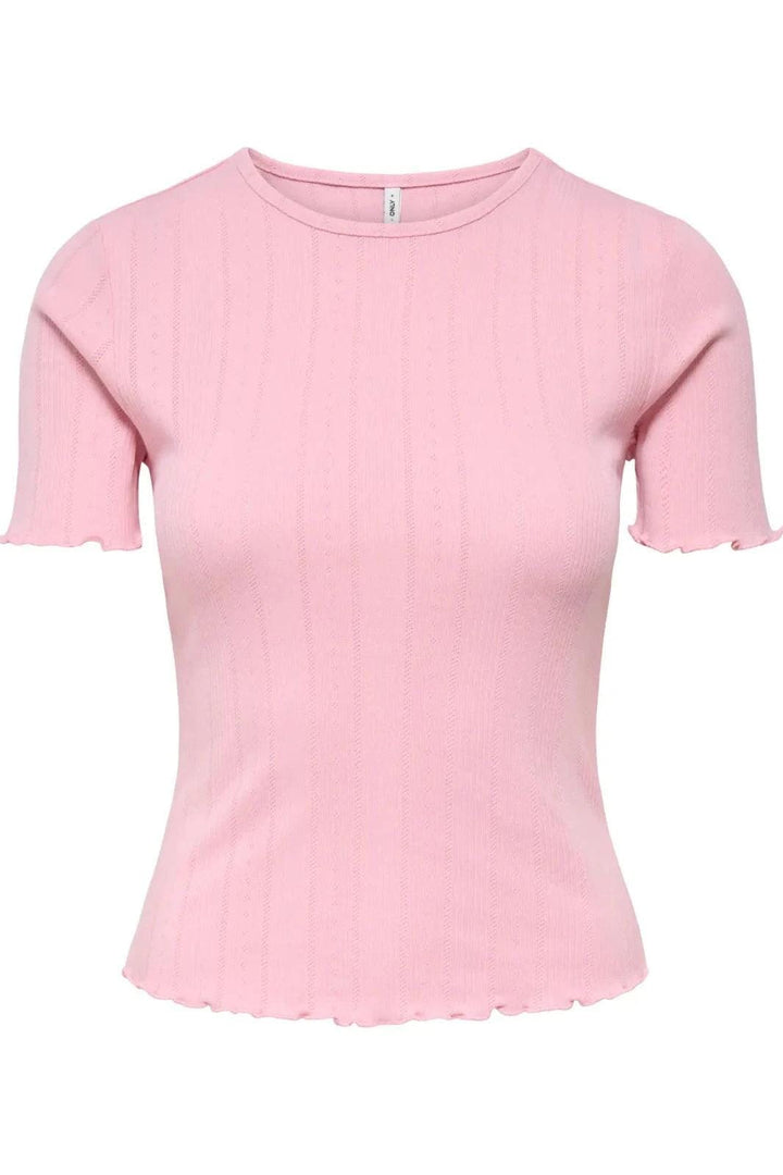 Only - Onltenna Life O-Neck S/S Top - 4941403 Romance Rose T-shirts 