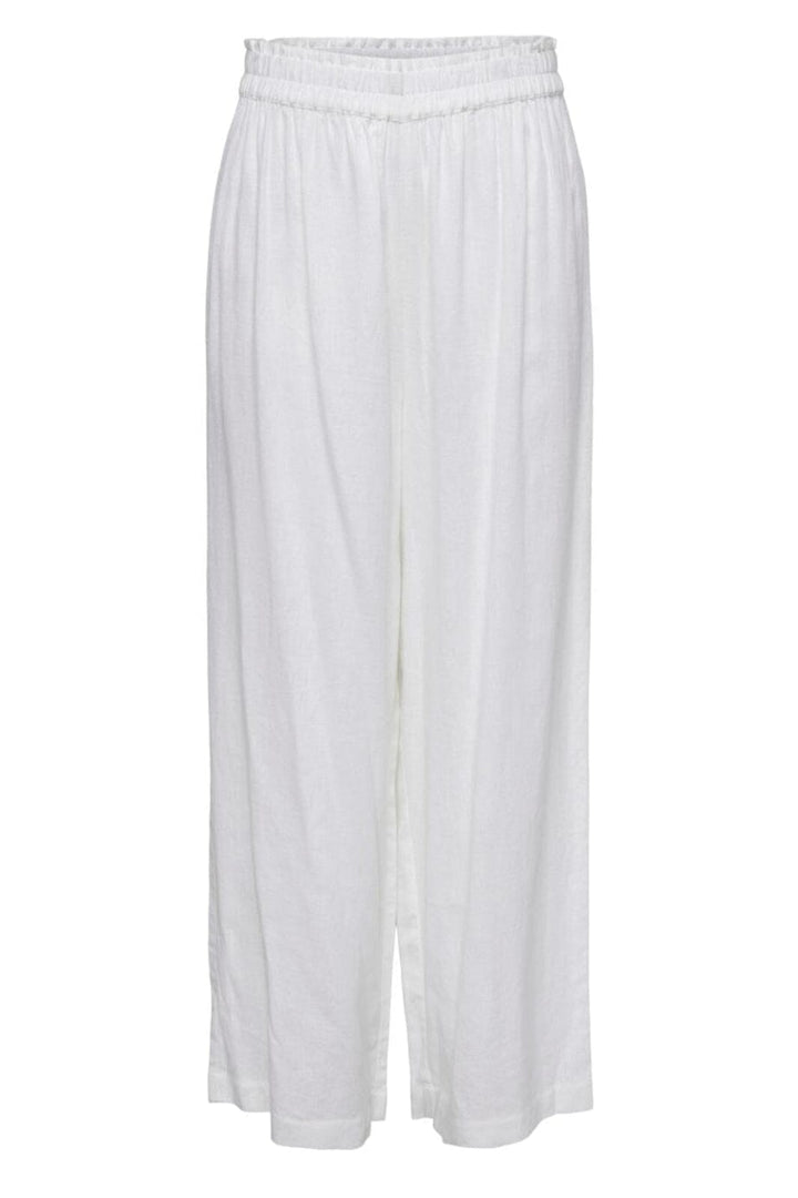Only - Onltokyo Linen Blend Pant - 3926545 Bright White