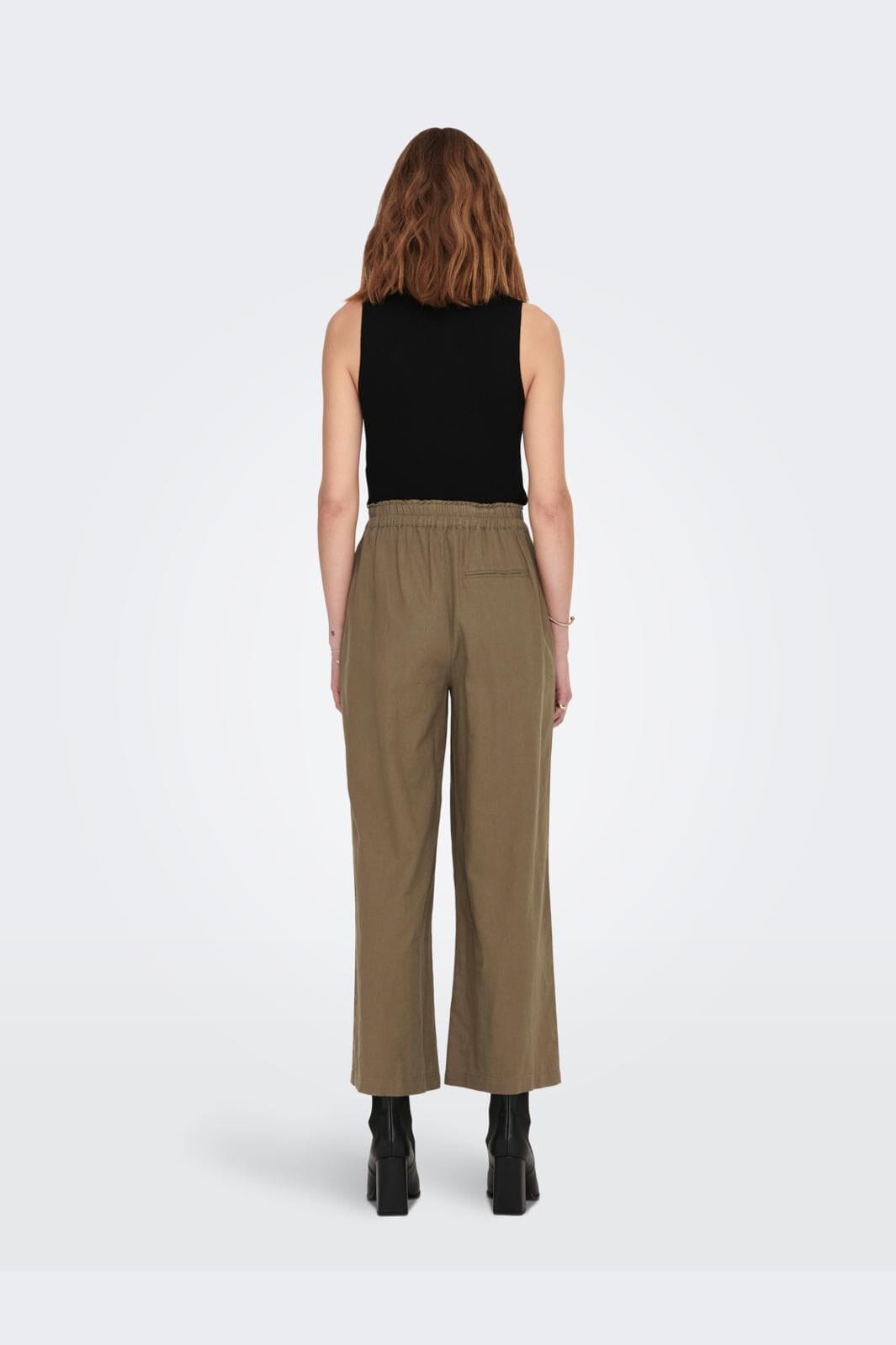 Only - Onltokyo Linen Blend Pant - 4144366 Cub