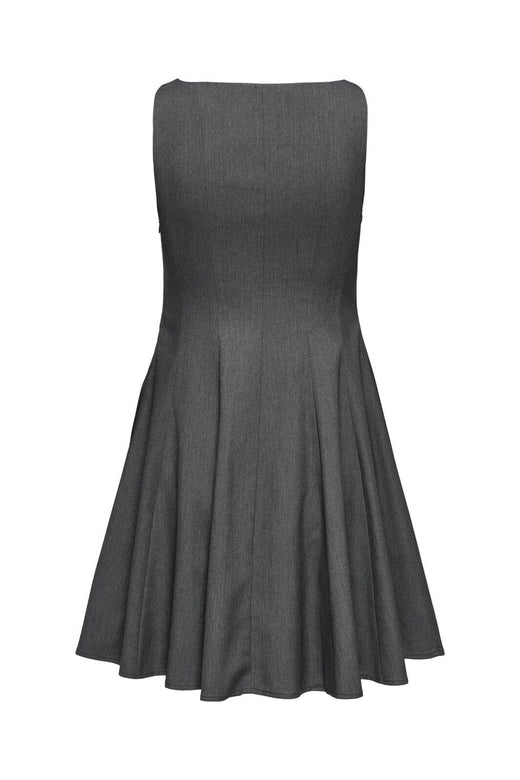 Only - Onlunita Life S/L Peplum Dress Tlr Ox - 4978189 Dark Grey Melange