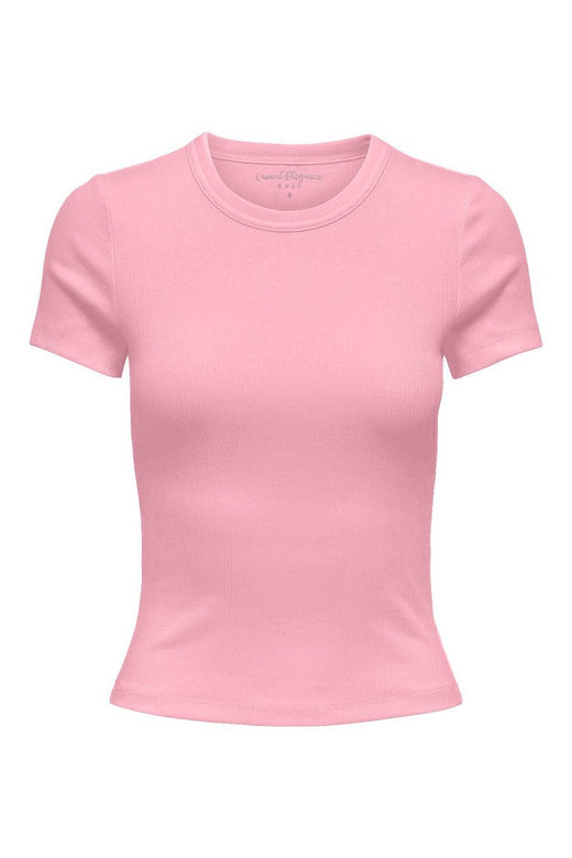 Only - Onlval S/S O-Neck Top - 4989062 Romance Rose